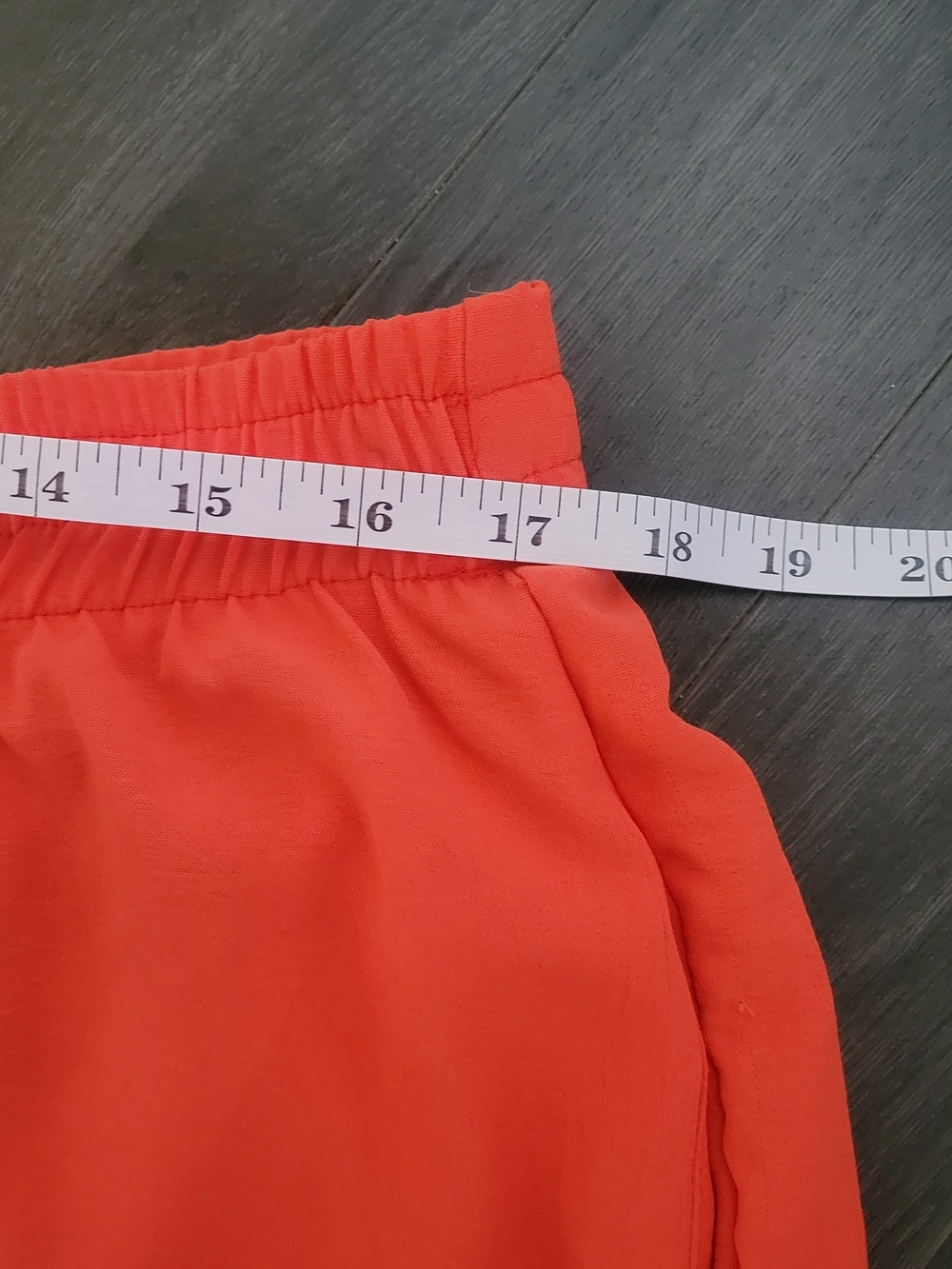 NEW LOOK Wide Leg Palazzo Pants Size US 12 Coral/Orange High Rise Flowy - Picture 13 of 14